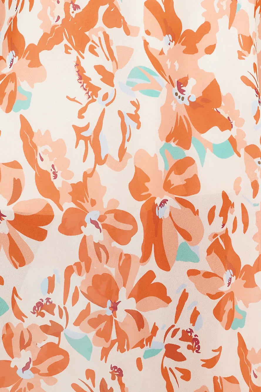 Vacay Vibe Midi Dress Orange
